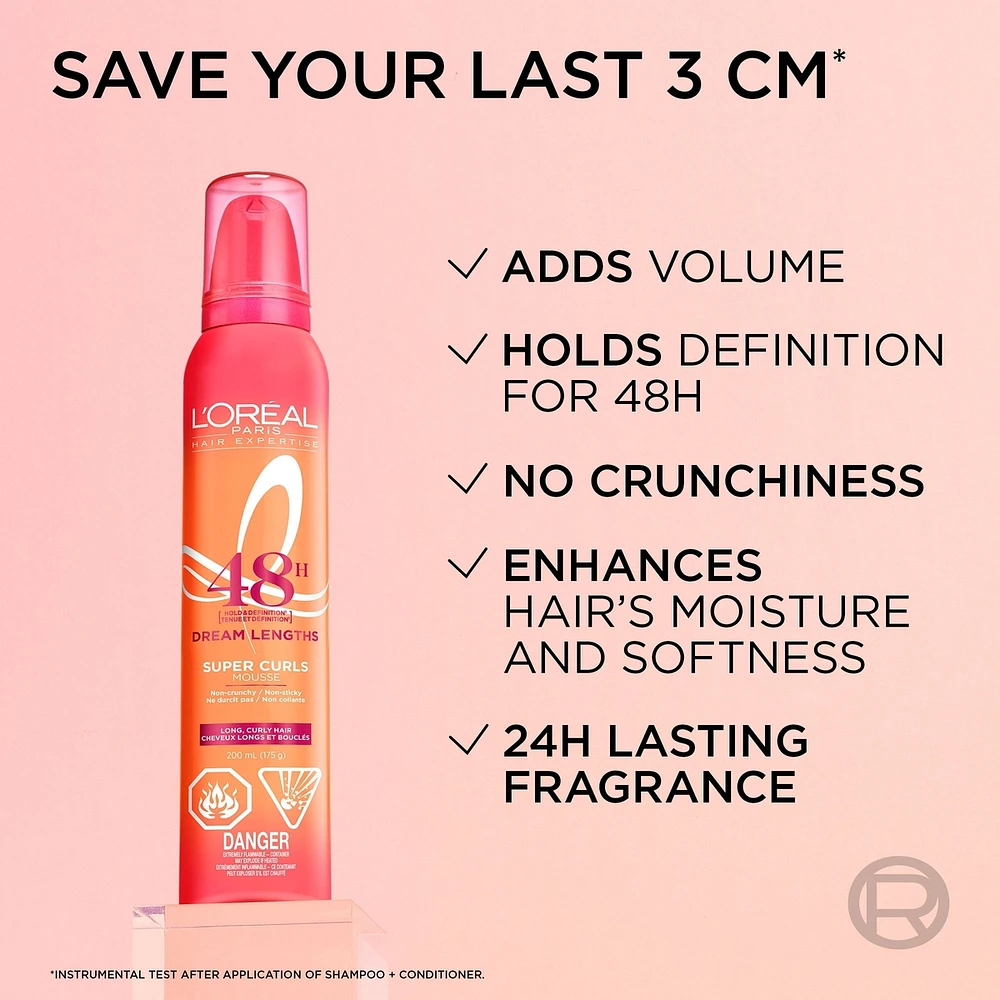 Hair Expertise Dream Lengths Super Curls Mousse 200ml