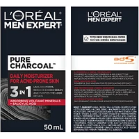Men Expert Pure Charcoal Daily Moistruizer for Acne-Prone Skin