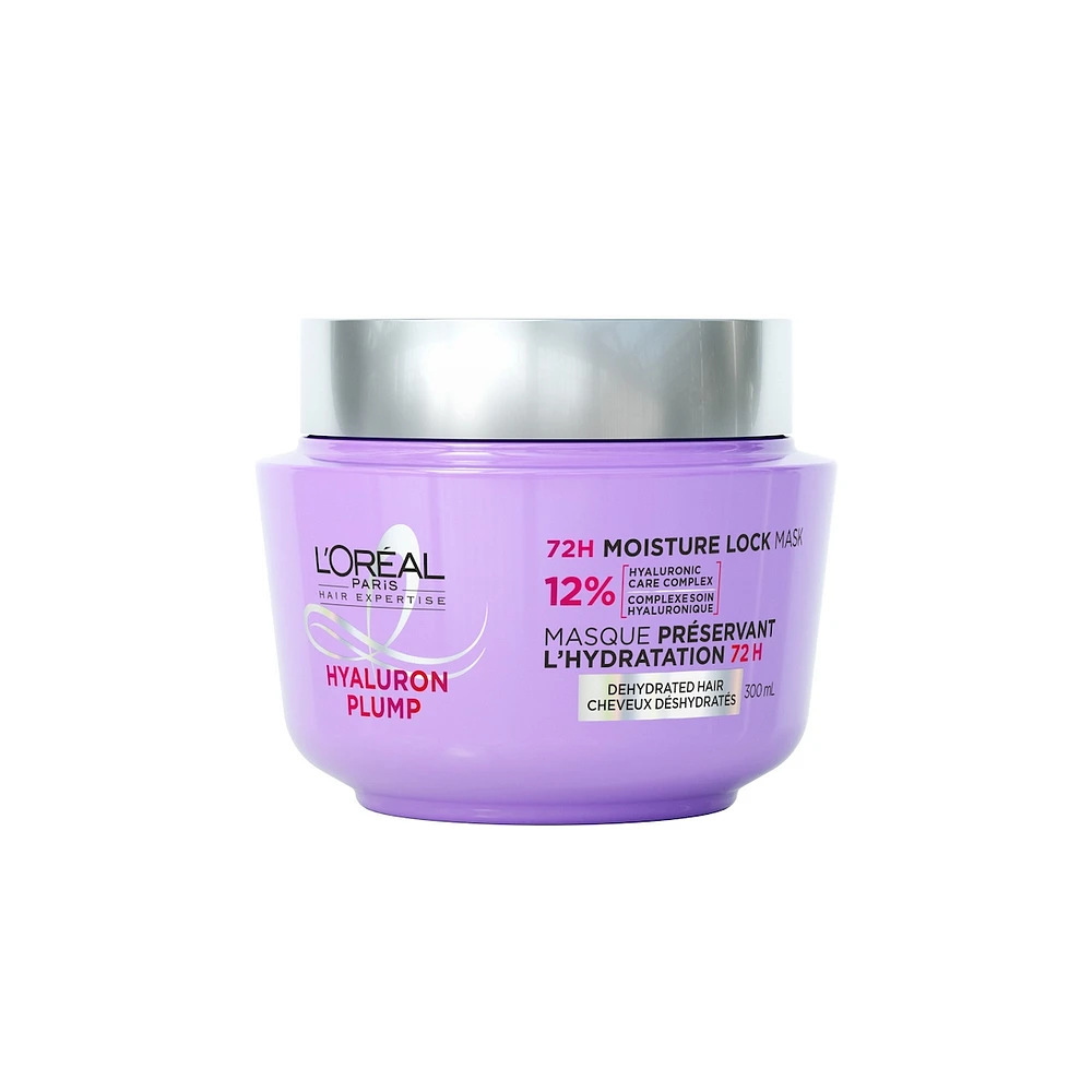 L'Oreal Paris Hair Expertise Hyaluron Plump Moisture Wrapping Mask with Hyaluronic Acid for Dry Hair, Adds Moisture, For Hair Hydration, 300ml