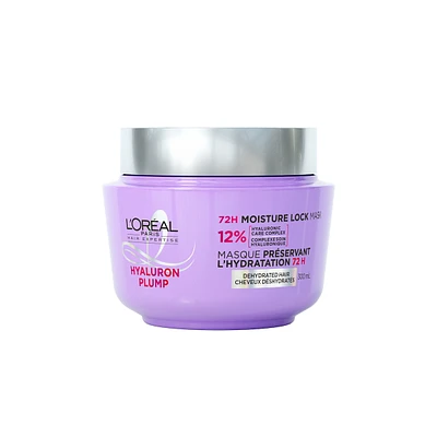 L'Oreal Paris Hair Expertise Hyaluron Plump Moisture Wrapping Mask with Hyaluronic Acid for Dry Hair, Adds Moisture, For Hair Hydration, 300ml