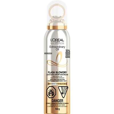 L'Oreal Paris Extraordinary Oil Flash BlowDry Leave-In Mist, With Precious Oils, heat protection, For Dry hair
