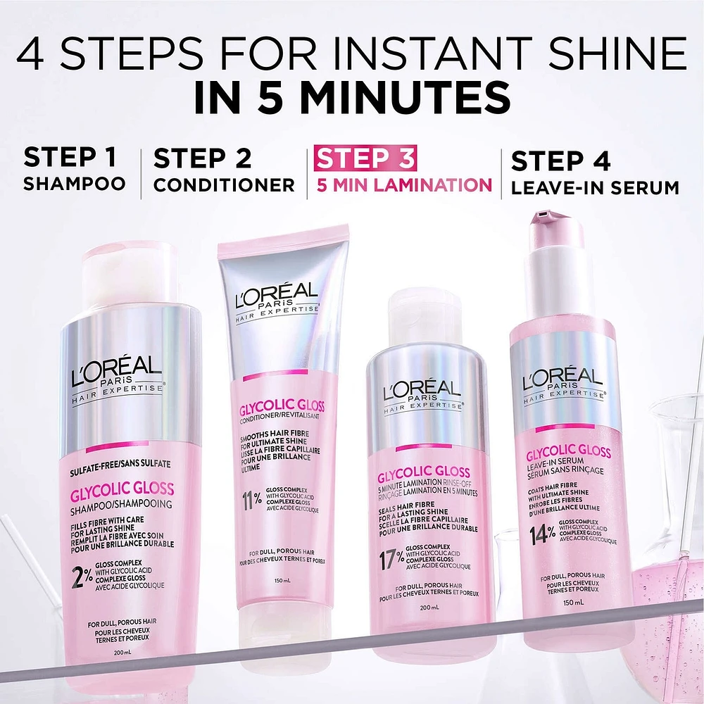 Shine Shampoo, Glycolic Gloss, Sulfate-free