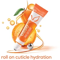 essie care on-a-roll apricot roller ball, 8-free vegan formula, conditions and hydrates nails, quick absorbing, 97% natural, on-the-go format, clear, 13.5 ml