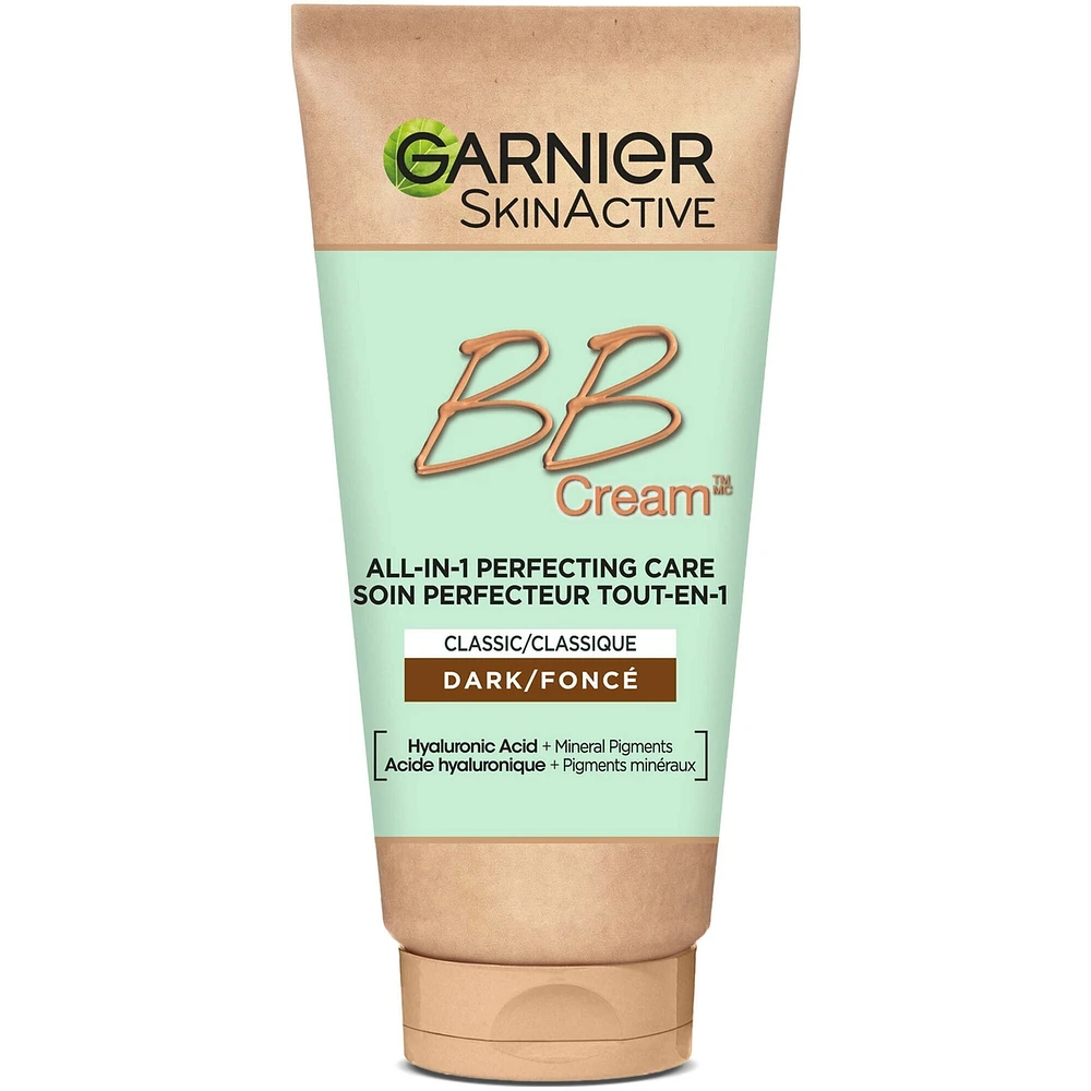 Garnier SkinActive BB Cream Classic with Hyaluronic Acid & Aloe, Dark, 50ml