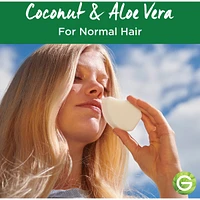 Garnier Whole Blends Coconut & Aloe Vera Hydrating Shampoo Bar for Normal Hair, Zero Plastic Packaging, Sulfate Free, Preservative Free, Silicone Free, Soap & Dye Free, with Coconut oil and Organic Aloe Vera, 60G