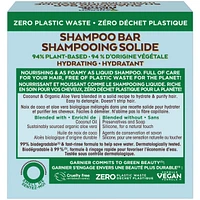 Garnier Whole Blends Coconut & Aloe Vera Hydrating Shampoo Bar for Normal Hair, Zero Plastic Packaging, Sulfate Free, Preservative Free, Silicone Free, Soap & Dye Free, with Coconut oil and Organic Aloe Vera, 60G