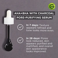 SkinActive, Pore-Purifying Serum, AHA + BHA With Charcoal