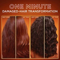 Honey Treasures Hair Mask for Damaged Hair, 50% Less Hair Cracks, 10x Less Breakage, 2x Less Split Ends, 1-Minute Application