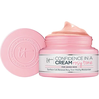Anti-aging Cream with aloe leaf juice, Confidence in a Rosy Tone