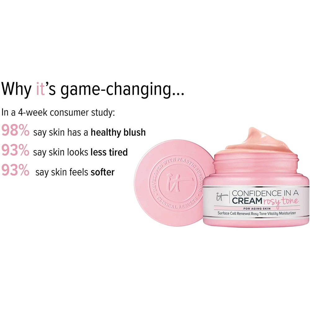 Anti-aging Cream with aloe leaf juice, Confidence in a Rosy Tone