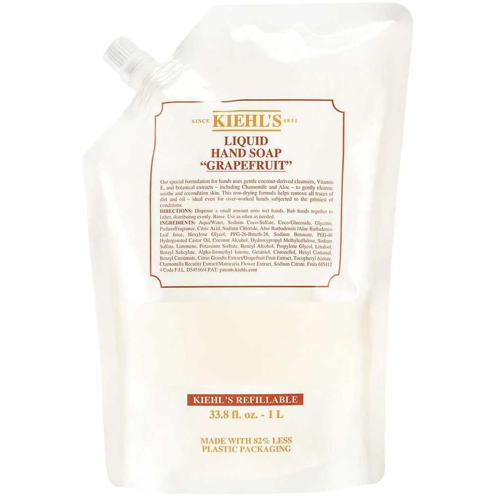 "Grapefruit" Liquid Hand Soap Refill Pouch