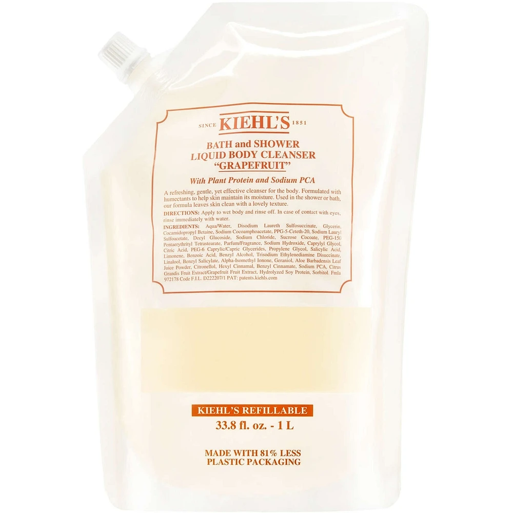 Bath and Shower Liquid Body Cleanser Refill Pouch