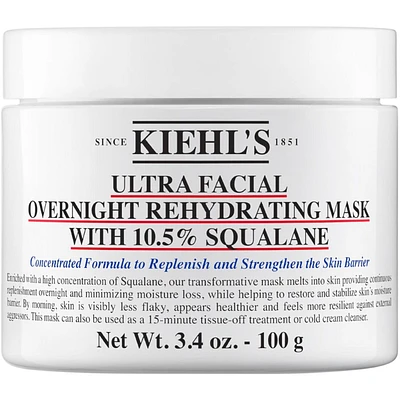 Ultra Facial Overnight Rehydrating Mask with 10.5% Squalane for sensitive skin