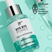 10% Glycolic Acid, Hyaluronic Acid Bye Bye Pores Concentrated Derma Serum