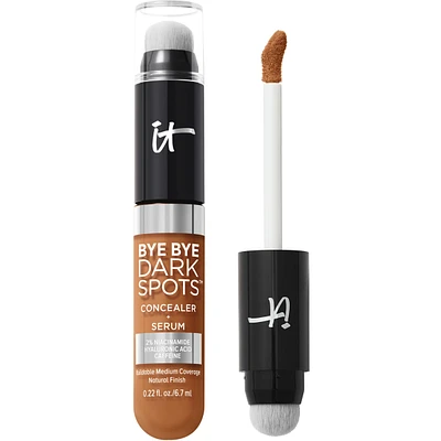Bye Dark Spots Concealer + Serum with 2% Niacinamide

INSTANT NATURAL COVERAGE CLINICALLY FADES DRAK SPOTS*