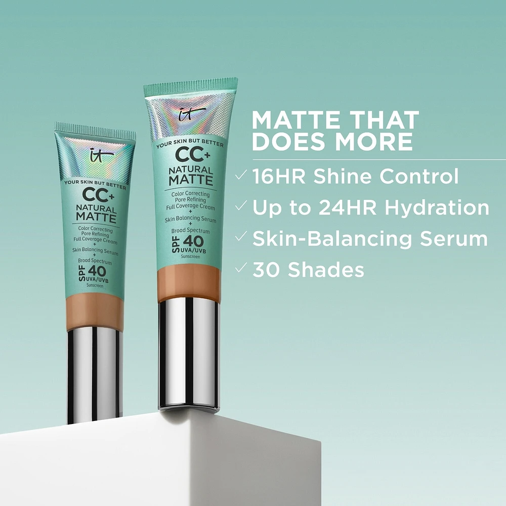 Your Skin But Better™ CC+ Cream Full Coverage Natural Matte Foundation SPF 40