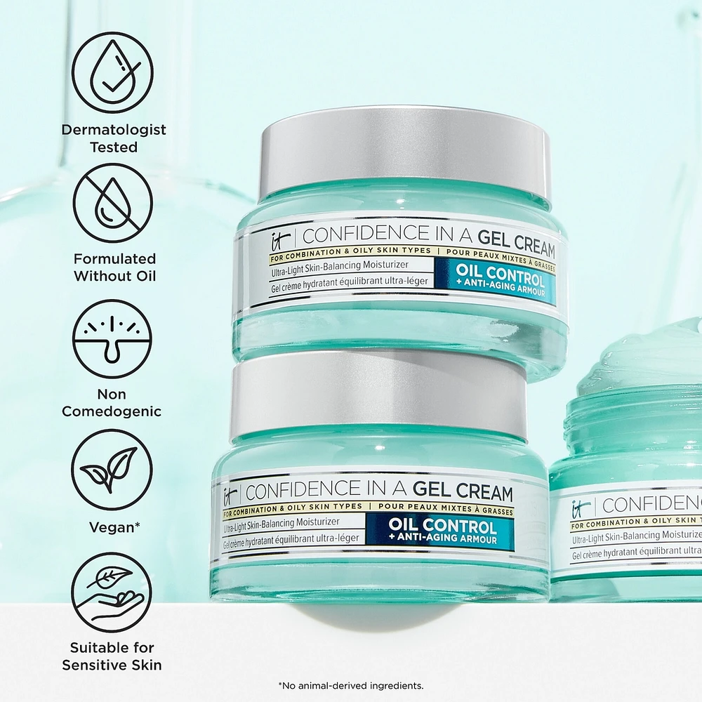 Hydratant pour le visage Confidence in a Gel Cream OC avec niacinamide et vitamine E