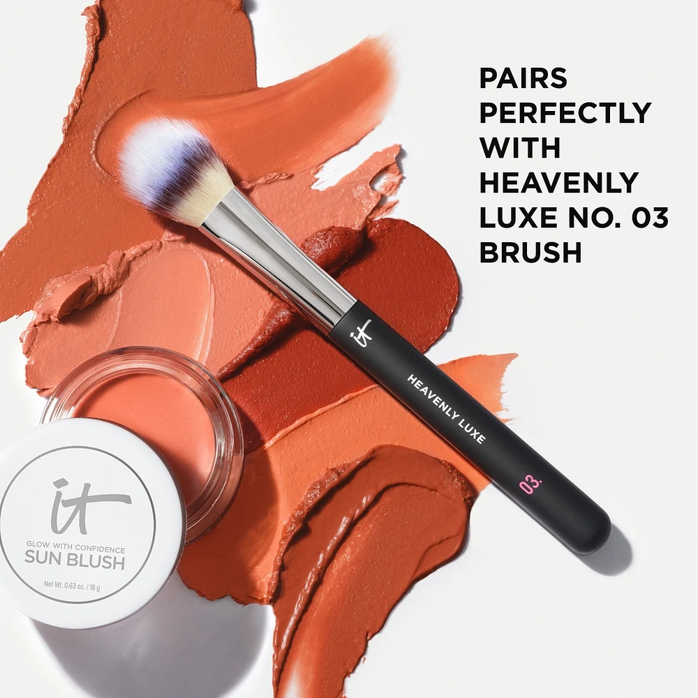 Heavenly Luxe™ Cream Blush Brush #3 For Flawless Makeup & Streak-Free Application