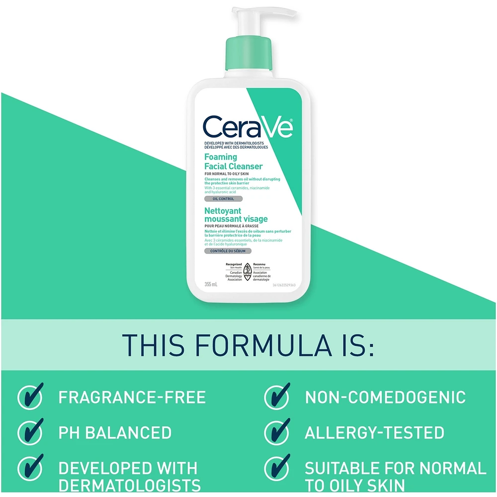 Gentle Foaming Facial Cleanser For Oily Skin