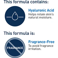 Hydrating Cleanser With Hyaluronic Acid and 3 Ceramides, Normal to Dry Skin , Fragrance Free