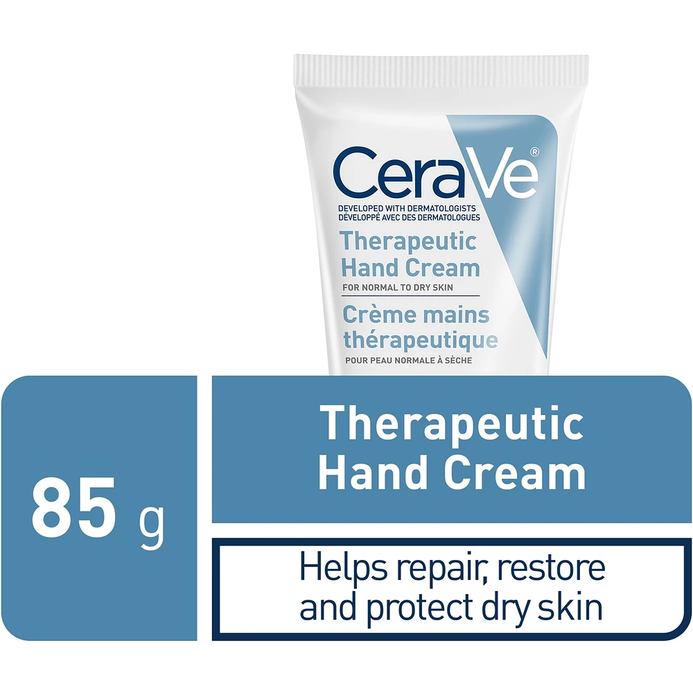 Therapeutic Hand Cream for Dry Cracked Hands with Hyaluronic Acid & 3 Ceramides