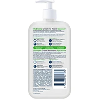 Hydrating Cream-to-Foam Cleanser Makeup Remover and Face Wash With Hyaluronic Acid