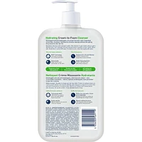 Nettoyant Crème Moussante Hydratante de CeraVe Démaquille Avec acide hyaluronique et sans parfum
