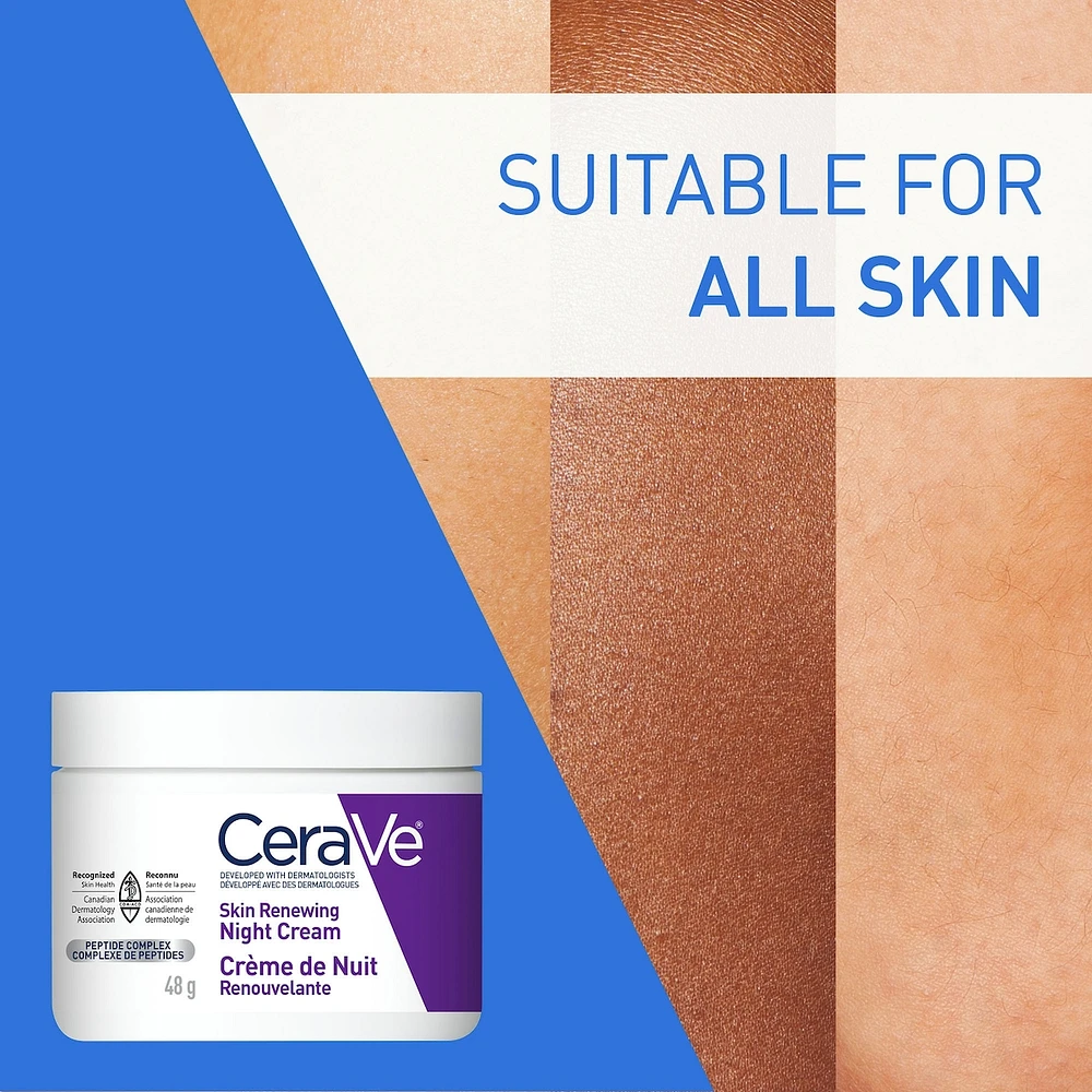 Anti-Aging Night Cream With Hyaluronic Acid and 3 Ceramides & Niacinamide , Fragrance Free