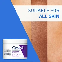 Anti-Aging Night Cream With Hyaluronic Acid and 3 Ceramides & Niacinamide , Fragrance Free