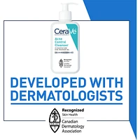 Nettoyant concentré contre l'acné CeraVe | Nettoyant visage à 2% d'acide salicylique avec argile purifiante pour peaux grasses et points noirs | Sans parfum
