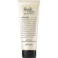 fresh cream warm cashmere body lotion, conditioning & moisturizing formula