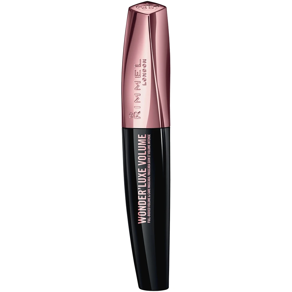 Wonder'Luxe Volume Mascara, Defines & infused with 4 caring oils: Argan, maracuja, marula camellia, long lasting, 100% Cruelty-Free