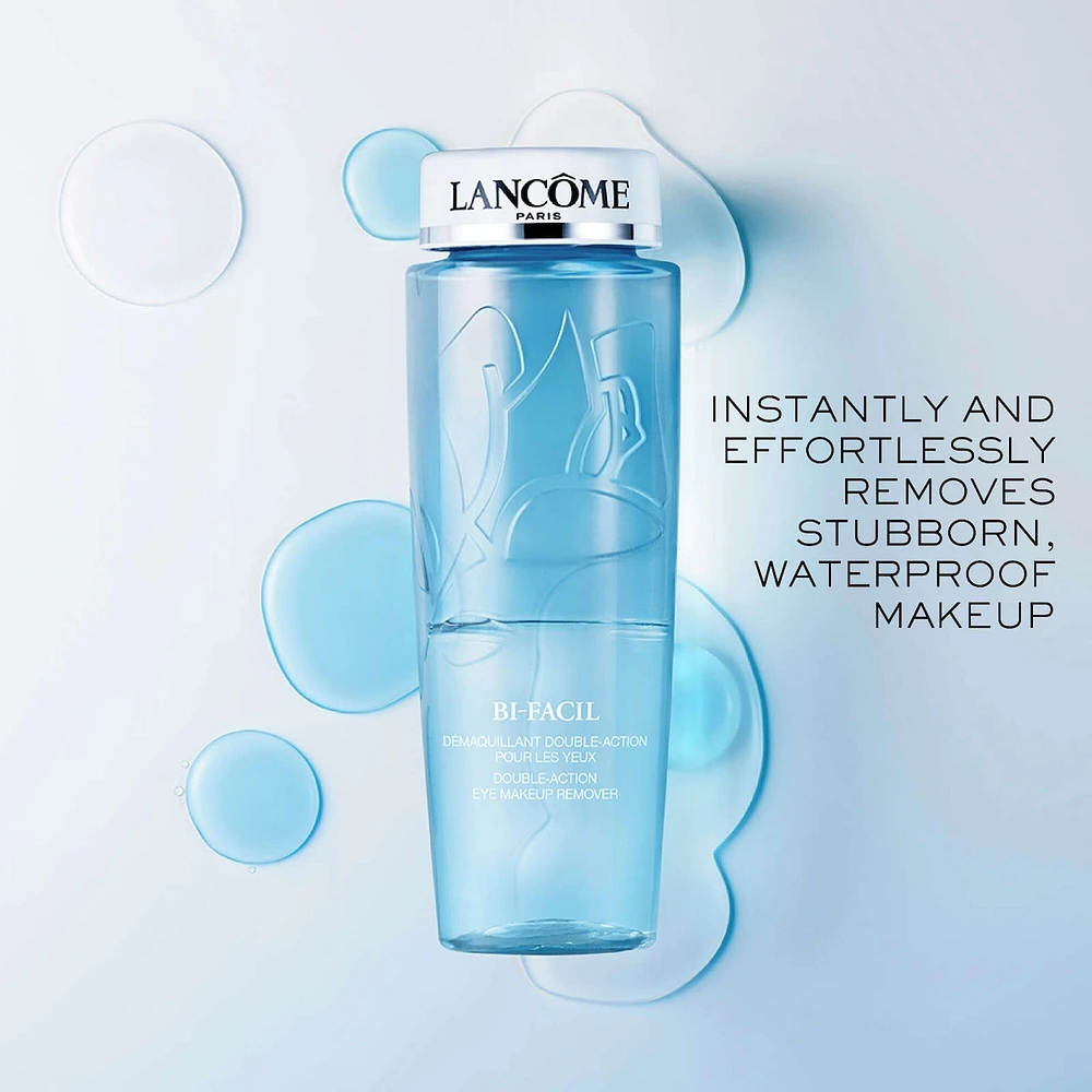 Bi-Facil Double-Action Eye Makeup Remover, non-oily instant cleanser for sensitive eyes
