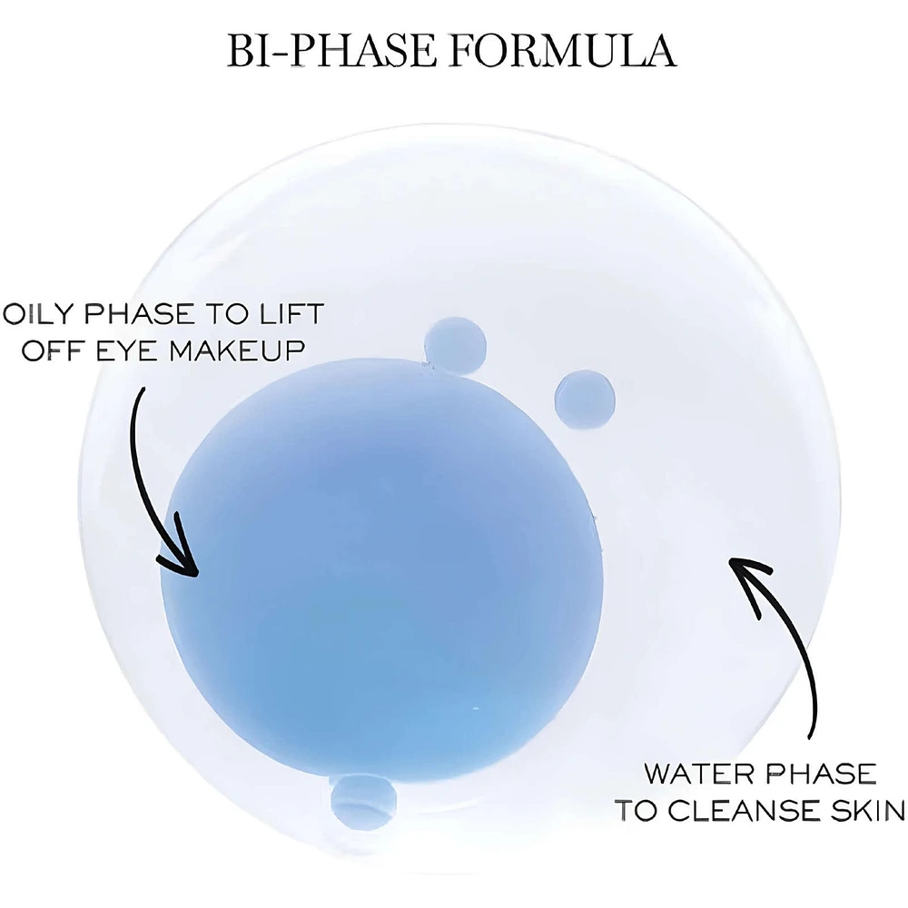 Bi-Facil Double-Action Eye Makeup Remover, non-oily instant cleanser for sensitive eyes