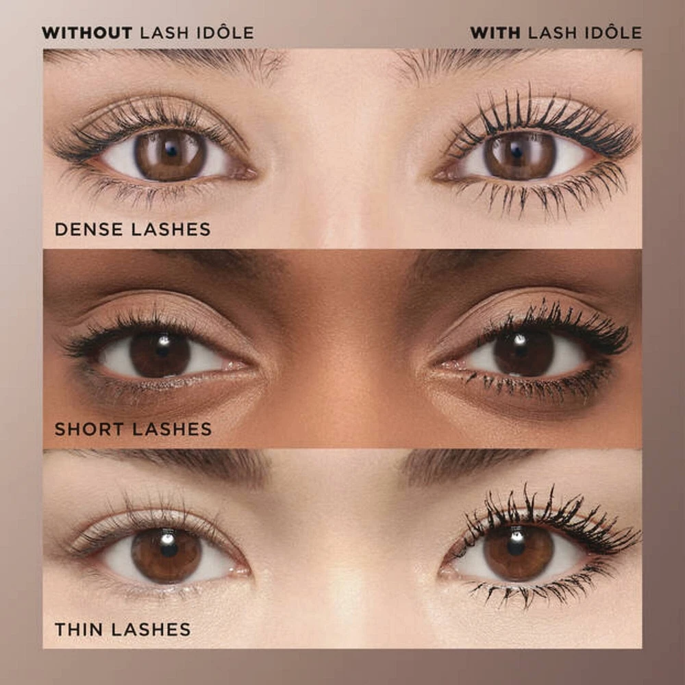 Lash Idôle Non-clumping mascara for fanned out, volumized lashes up to 24hr