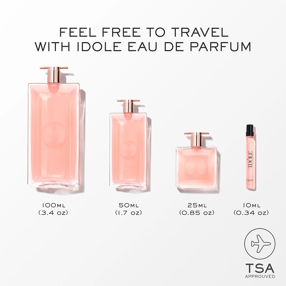 Idôle Eau de Parfum, Fresh Floral Chypre Fragrance with Rose and Jasmine Notes