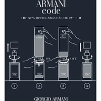 Refill for Armani Code Eau de Parfum Fougère Ambery Men's Fragrance