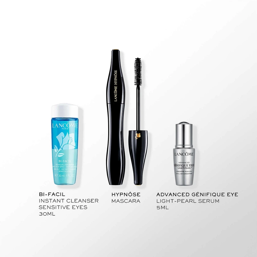 Hypnôse Mascara, Génifique Eye Serum & Bi-Facil Makeup Remover Holiday Set