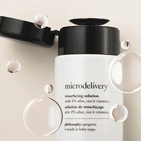 microdelivery resurfacing solution with 4% ahas, cica & vitamin c