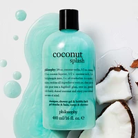 raspberry sorbet shampoo, shower gel & bubble bath for women, cleanses, conditions, softens skin & hair