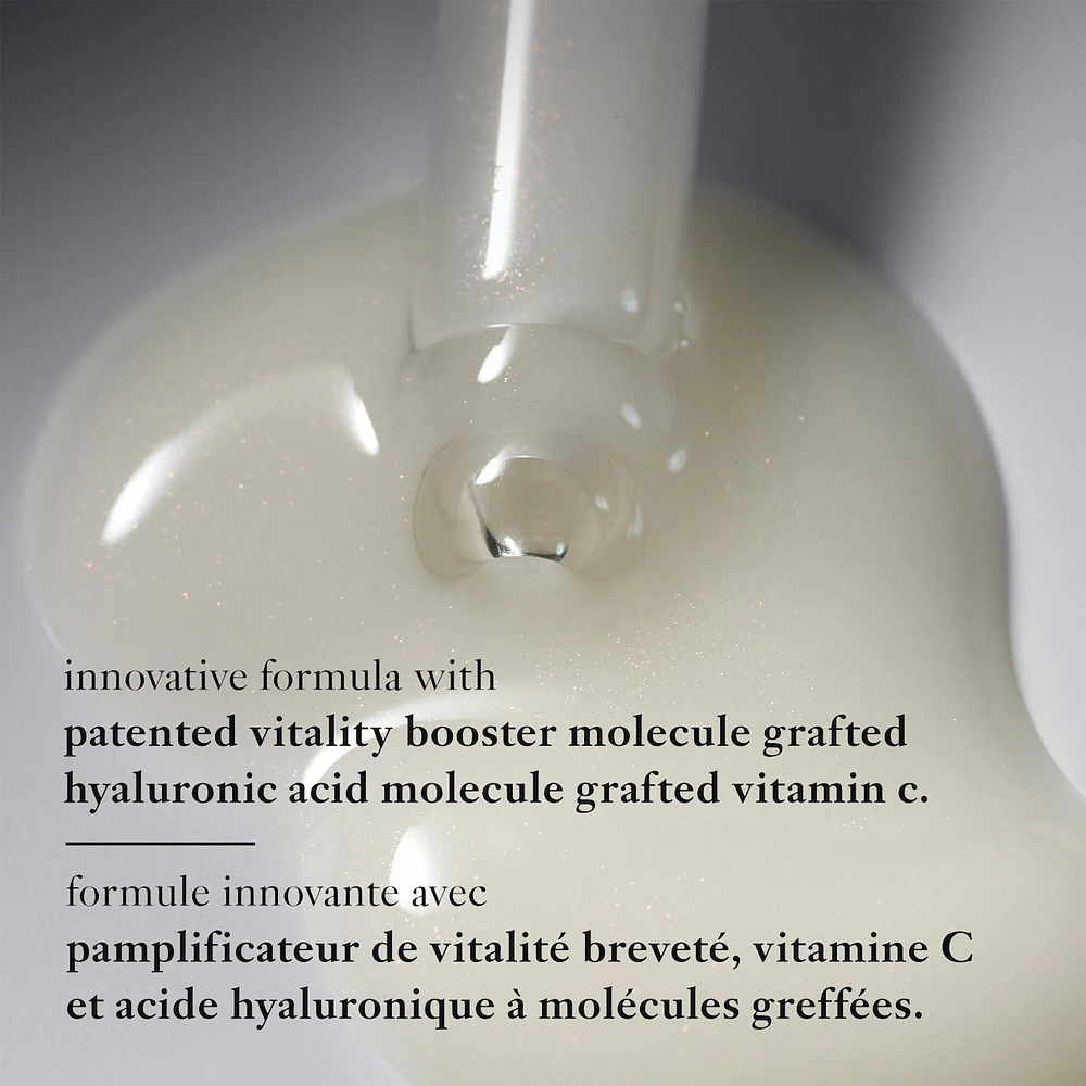 dose of wisdom™ bouncy skin reactivating serum in-depth hydration and collagen support loaded with oxygen, vitamin C hyaluronic acid