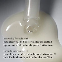 dose of wisdom™ bouncy skin reactivating serum in-depth hydration and collagen support loaded with oxygen, vitamin C hyaluronic acid