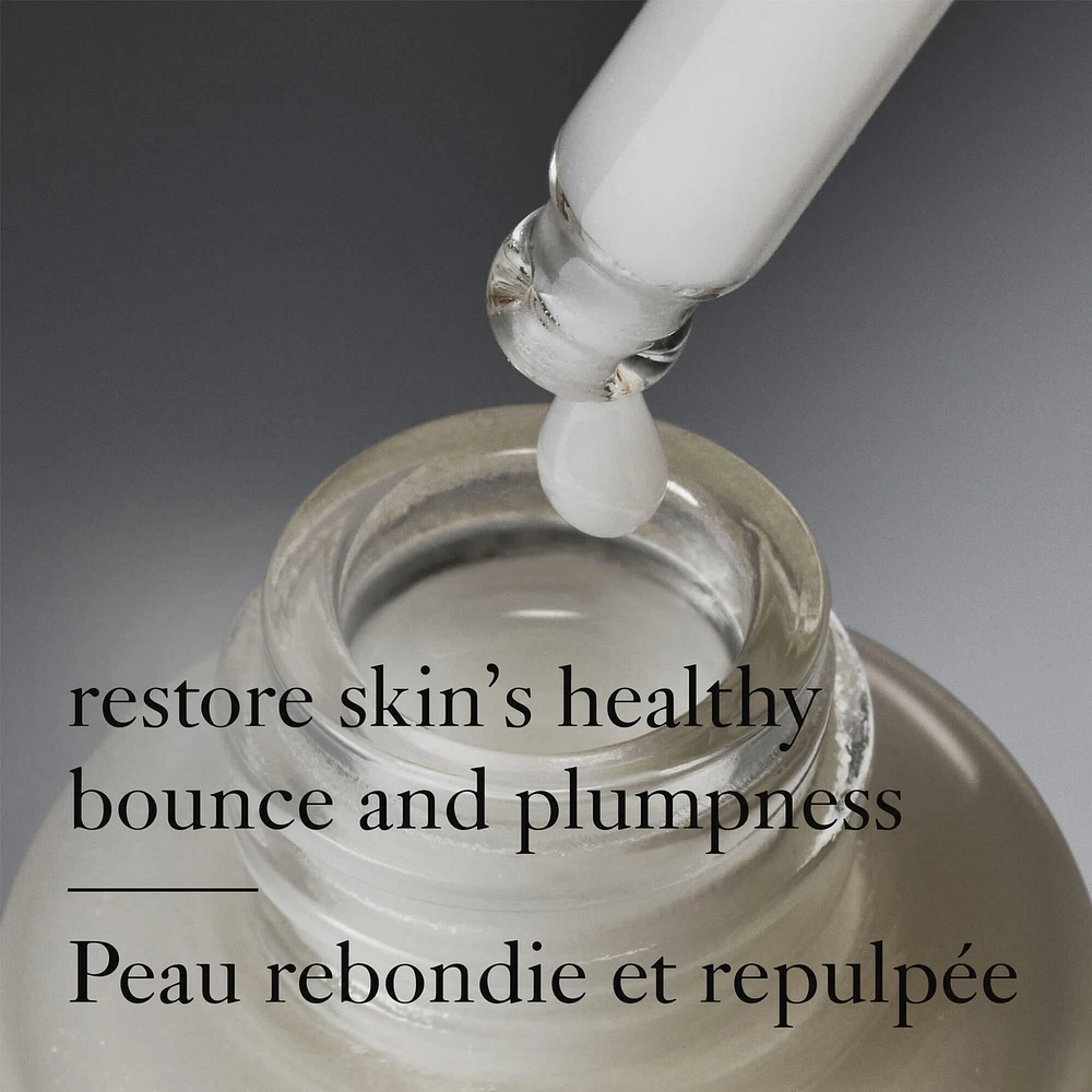 dose of wisdom™ bouncy skin reactivating serum in-depth hydration and collagen support loaded with oxygen, vitamin C hyaluronic acid