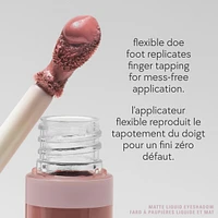 Matte Liquid Eyeshadow, 12-hour wear, transfer & crease-proof, streak-free, soft-matte finish