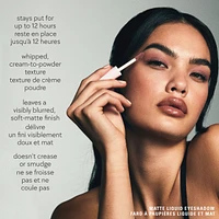 Matte Liquid Eyeshadow, 12-hour wear, transfer & crease-proof, streak-free, soft-matte finish
