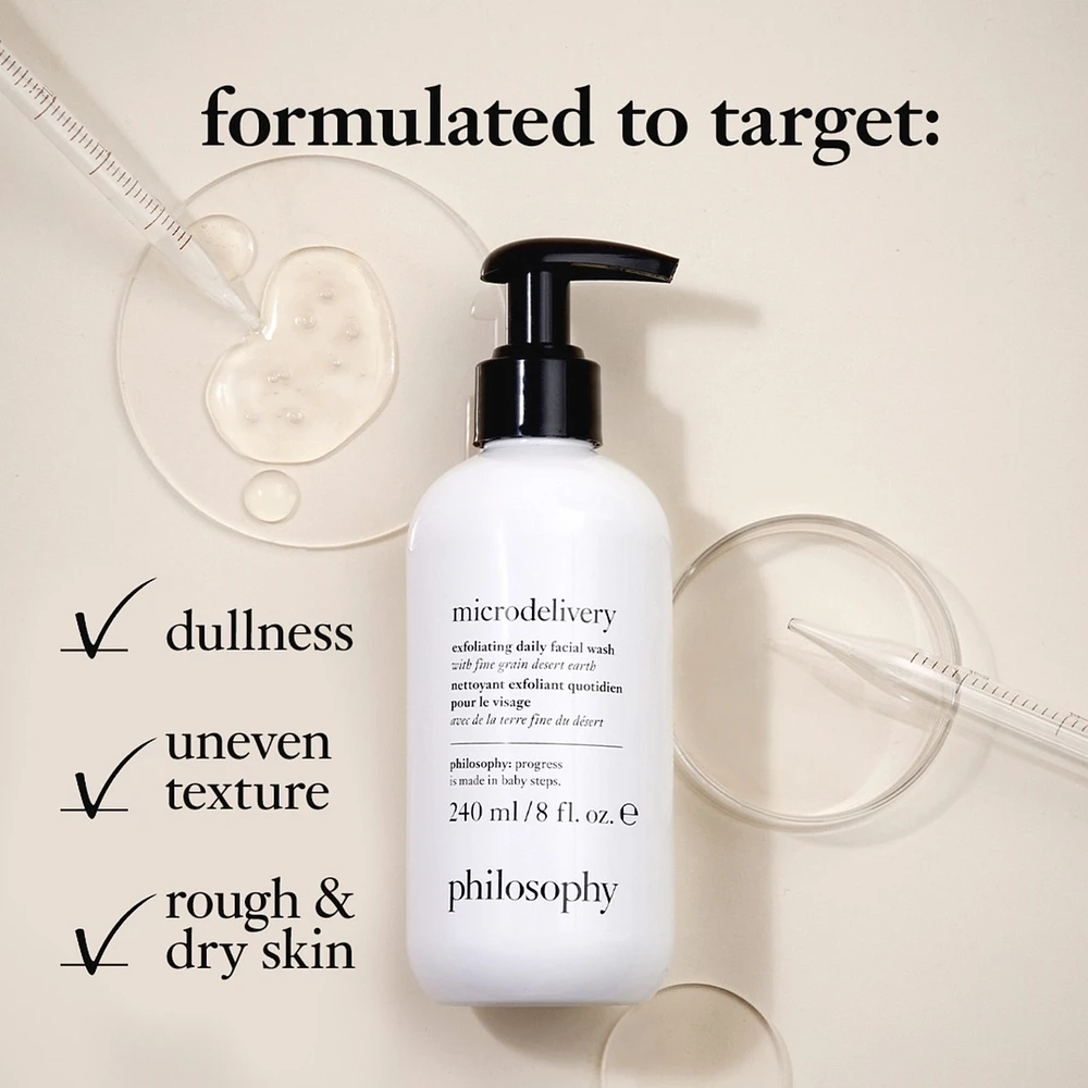 microdelivery exfoliating daily facial wash