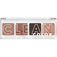 Clean Fresh Colour Quad, and vegan formula without talc, mineral oil, paraben fragrance, highly pigmented eyeshadow