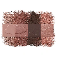 Clean Fresh Colour Quad, and vegan formula without talc, mineral oil, paraben fragrance, highly pigmented eyeshadow