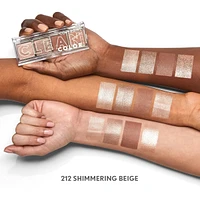 Clean Fresh Colour Quad, and vegan formula without talc, mineral oil, paraben fragrance, highly pigmented eyeshadow