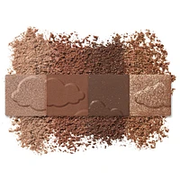 Clean Fresh Colour Quad, and vegan formula without talc, mineral oil, paraben fragrance, highly pigmented eyeshadow